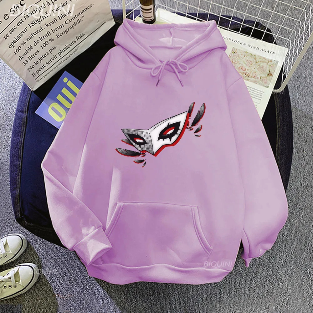 Persona 5 atlus stiehlt anime dos desenhos animados harajuku hoddies masculino streetwear unissex camisolas pullovers 240829