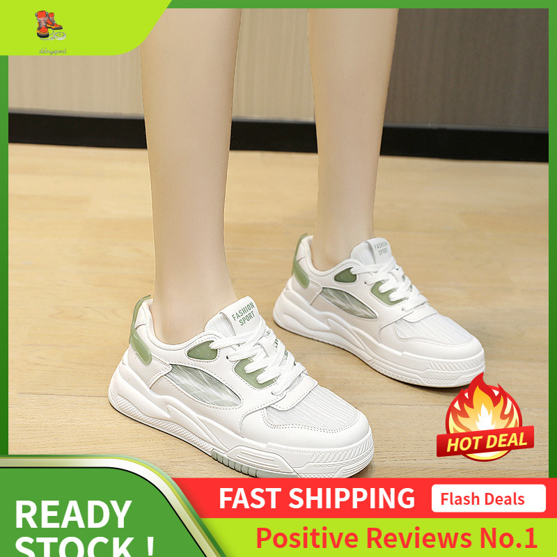Ddmysports XJ Board For Women S Spring And Summer Trends Thick Soled Height Increasing Mesh Shoes Versatile Student Sports OUTDOOR