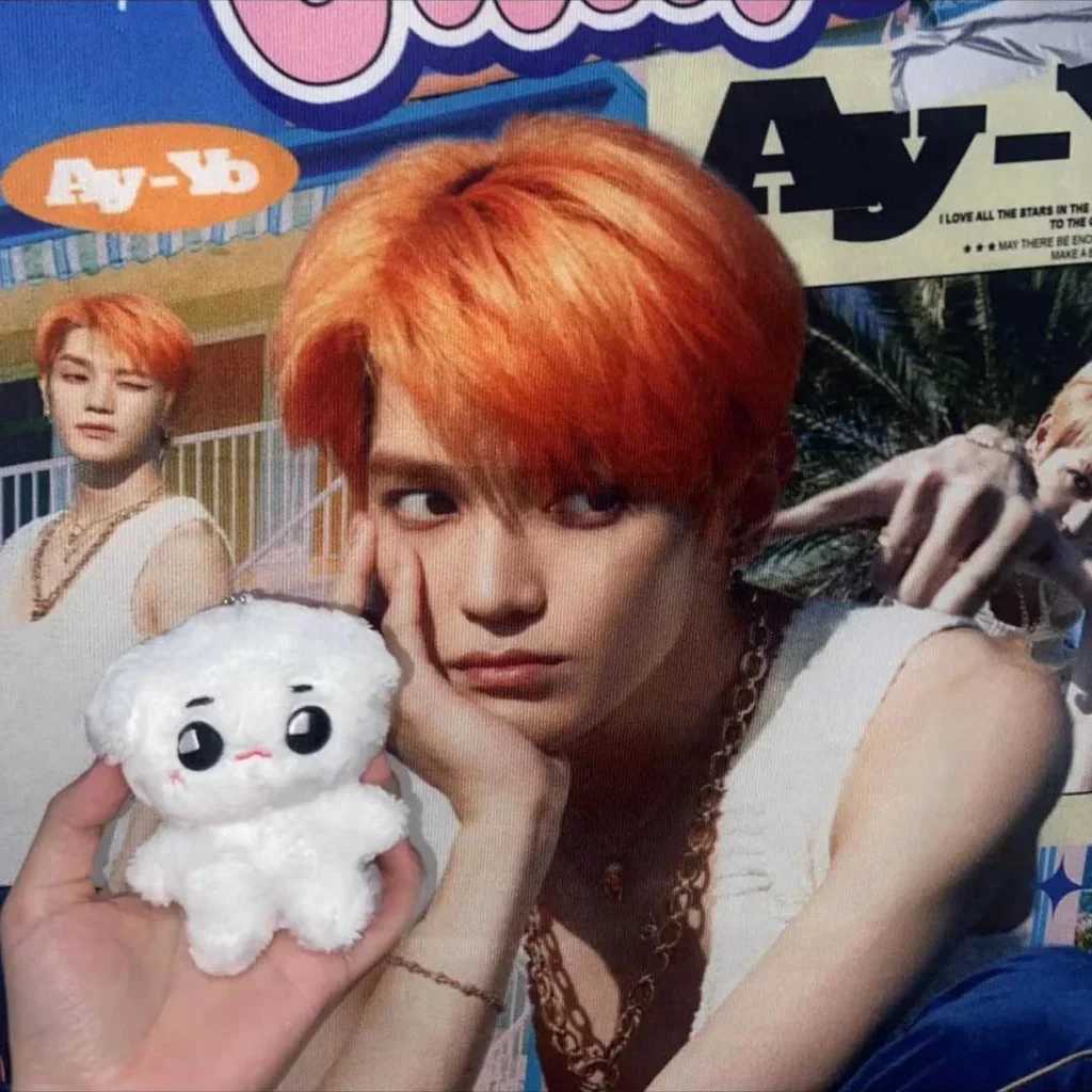 Kpop Idol Tyongya Plush Doll Stuffed White Puppy Key ChainsXJ240828