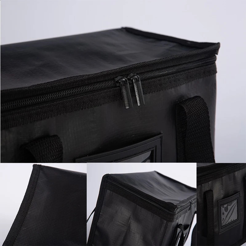 Insulated cooler bag beverage storage large frozen cold lunch food box zipper picnic tin foil panel reappas 240828