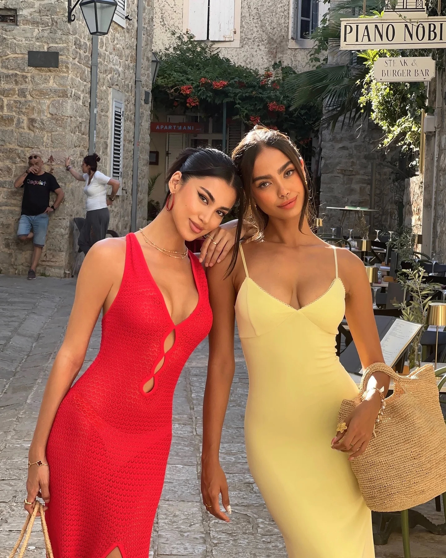 Summer Vacation Women Hollow Out Crochet Knitted Split Dresses Female Cut Out Blue Long Dress Ladies Party Clubwear Robe 240828