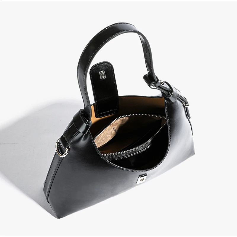 Vintage Leather Bucket hot Shoulder Bag - Large Capacity Handbag for Women