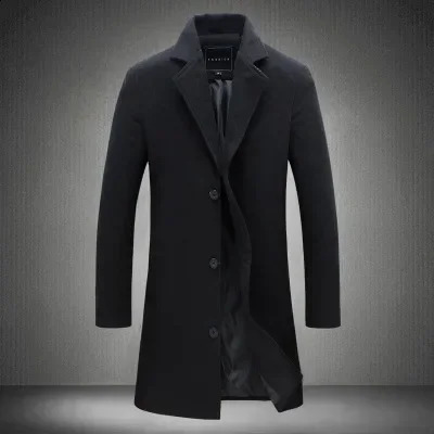 Changgou coat wool coat household goods wool coat foreign trade mens clothing Korea slim fit 240829