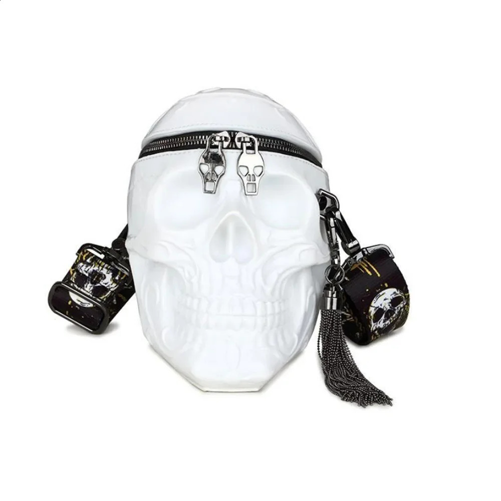 Fun Skull Head Wallet and Handbag for Womens Single Bag Fashion ner 240828