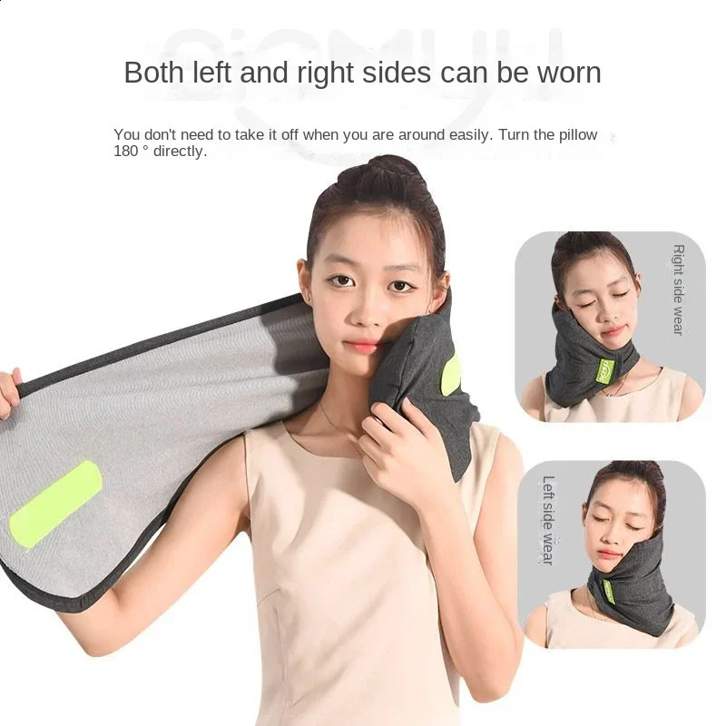 Memory Foam Travel Pillow Neck Support Cushion with Washable Cover for Plane Train and Car Pillows for Sleeping 240829