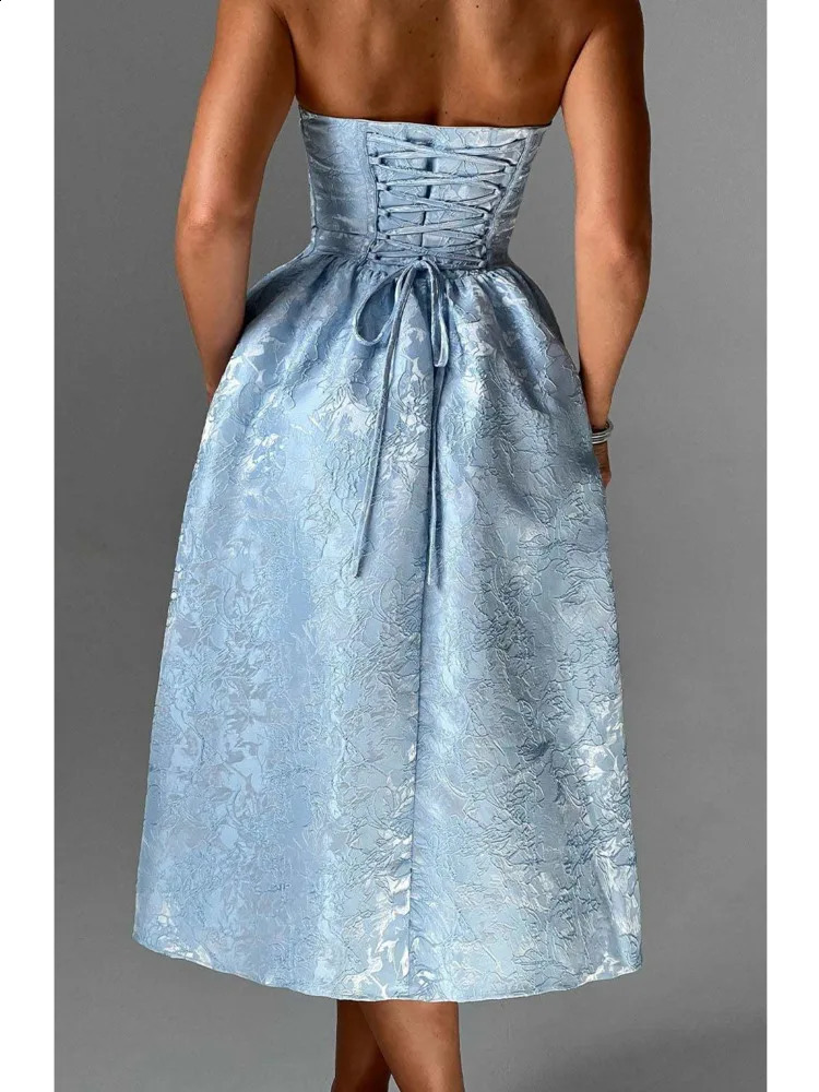 Articat Elegant Strapless High-end Satin Long Dress Women Sexy Sleeveless Backless Female Bodycon Party Evening Vestidos