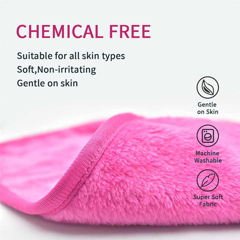 14 Colors Makeup Remover Cloths Microfiber Reusable Fast Drying Washcloth, Face Towels for Women