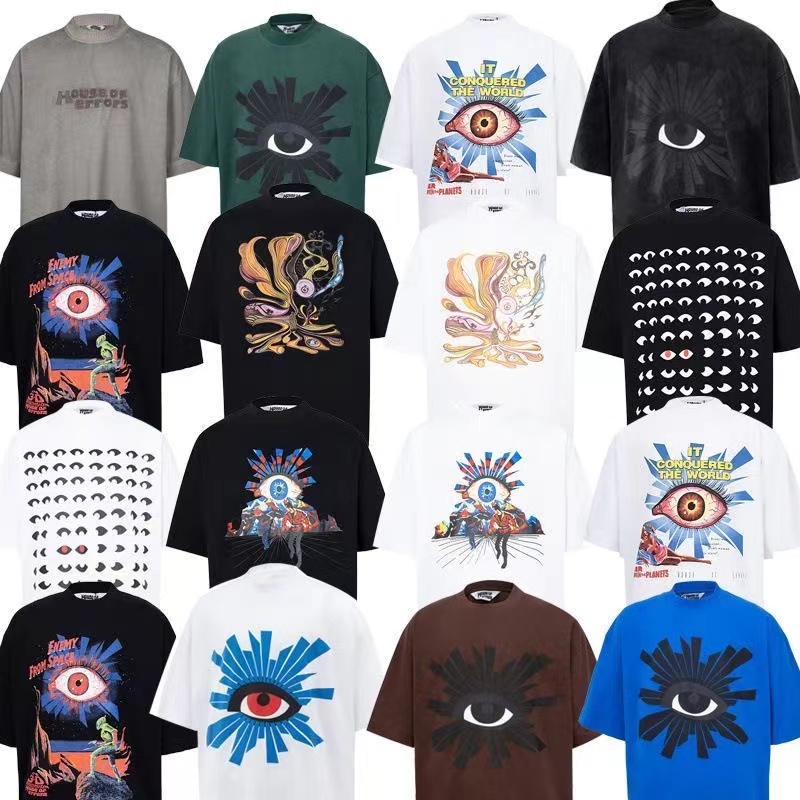 Luxury Casual Men's T-Shirts by House of Errors Premium Quality Cotton, Classic Eye Design, Perfect for Outdoors