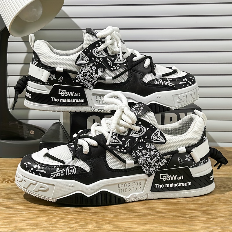Casual Sneakers Men's Breathable Mesh Sneakers Fashion Comfortable Soft Bottom Lace Up Shoes