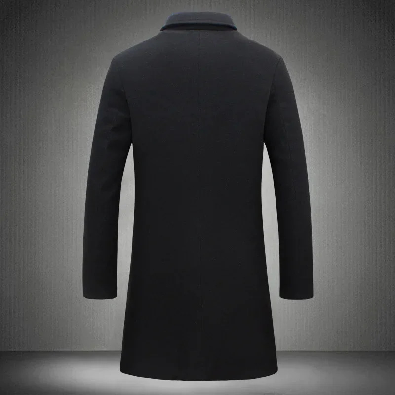 Changgou coat wool coat household goods wool coat foreign trade mens clothing Korea slim fit 240829