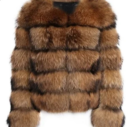 Direct From Manufacturer Womens Fur Jacket European American Style Real In Stock Female Clothing 240828
