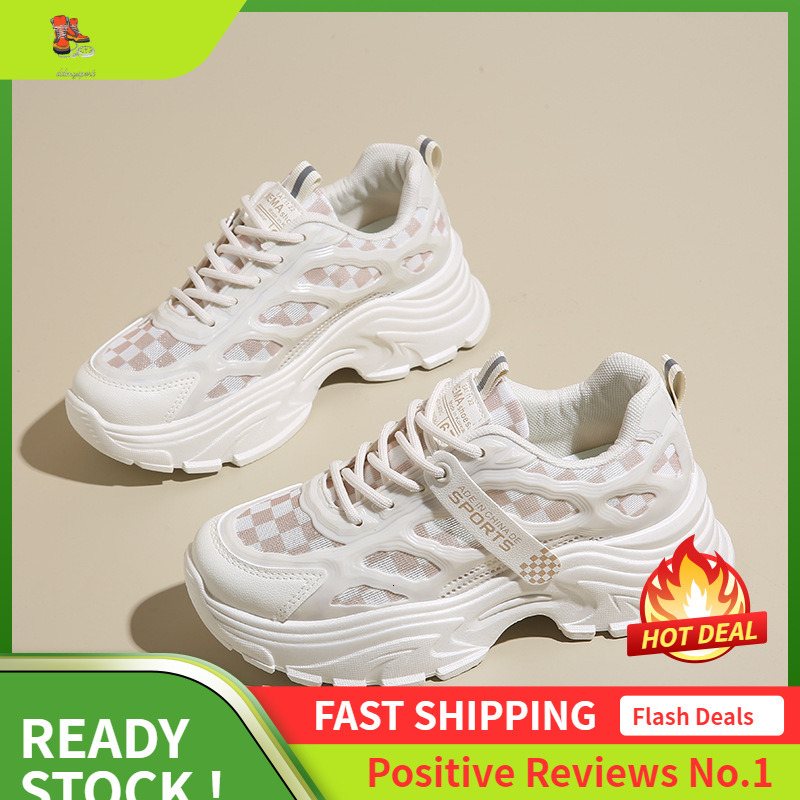 Ddmysports Instagram Korean New Dad Women S Summer Student Sports Running Breathable Casual Shoes Increase Eight By OUTDOOR