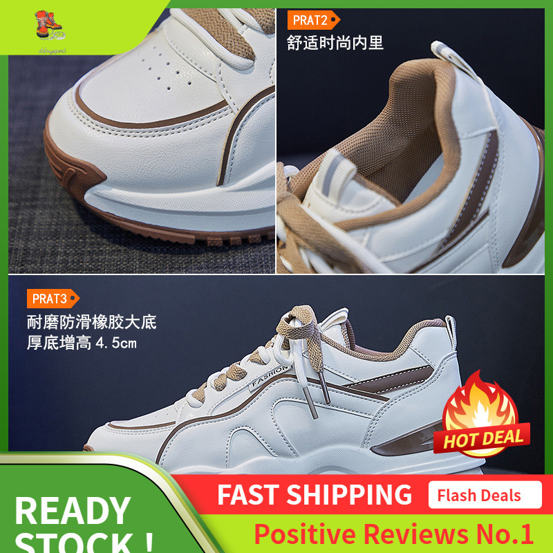 Ddmysports Korean Version Of Dad S For Women In Spring New Breathable Student Casual Instagram Thick Soled High Rise Sports Shoes A OUTDOOR