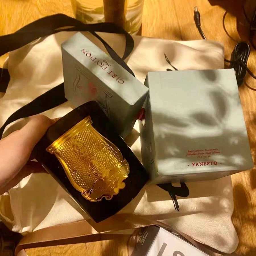 Scented Candle 270g French aromatherapy candle Moroccan mint tea fragrance long-lasting high-end Christmas gift set home decoration T240829