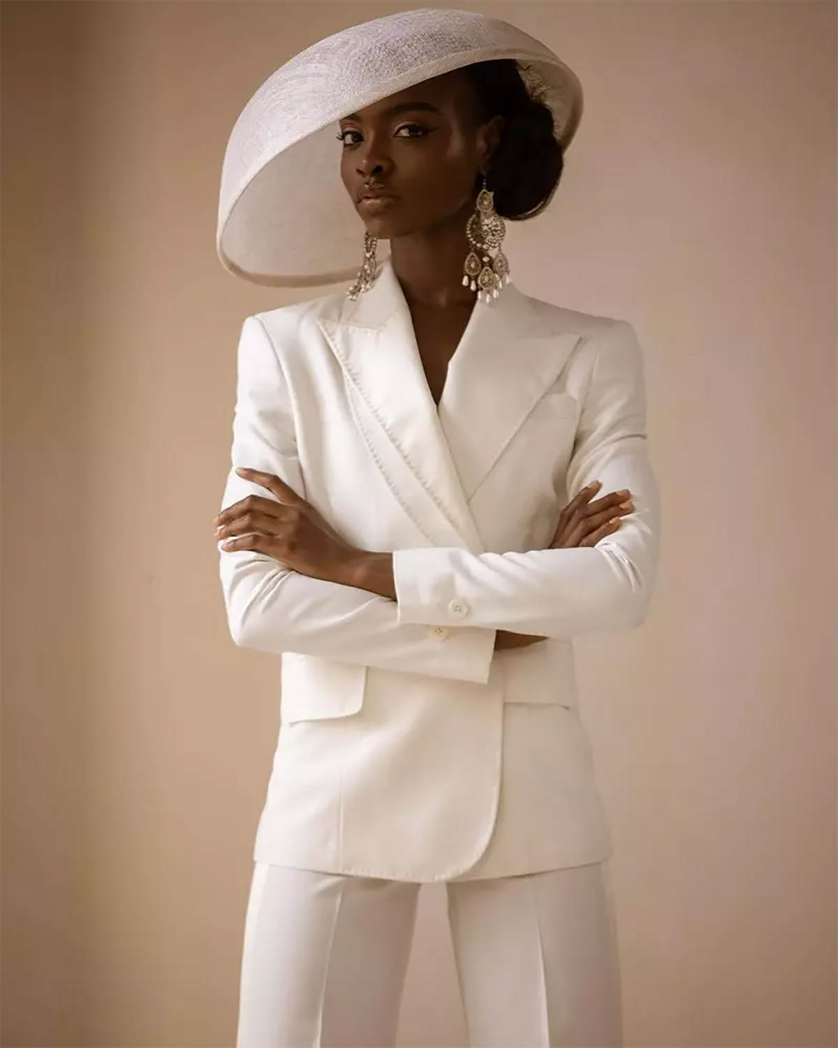 Ivory Women Wedding Pants Suits Costumes Pour Femmes Tailored Jacket Prom Birthday Party Wear 2 Pieces