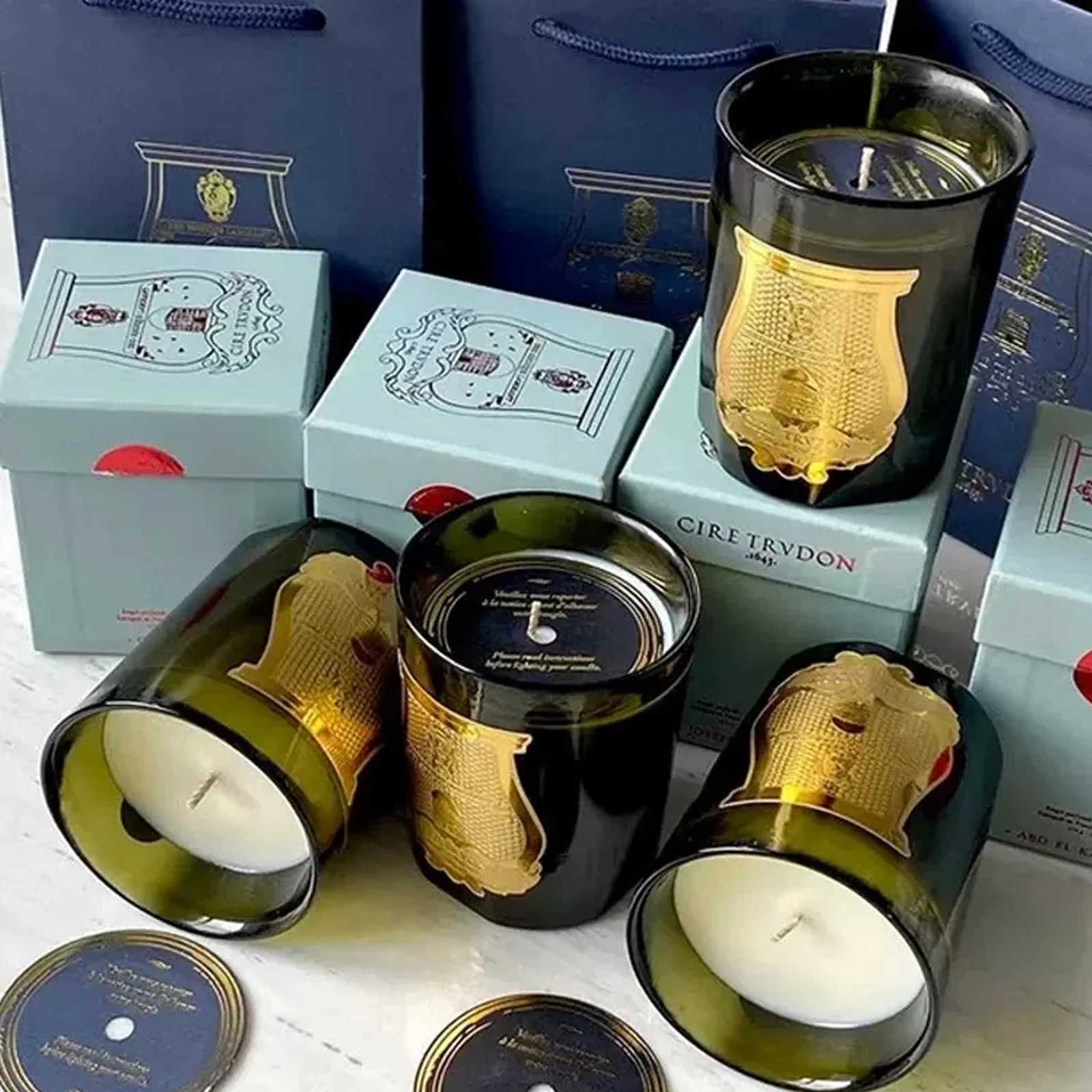 Scented Candle 270g French aromatherapy candle Moroccan mint tea fragrance long-lasting high-end Christmas gift set home decoration T240829