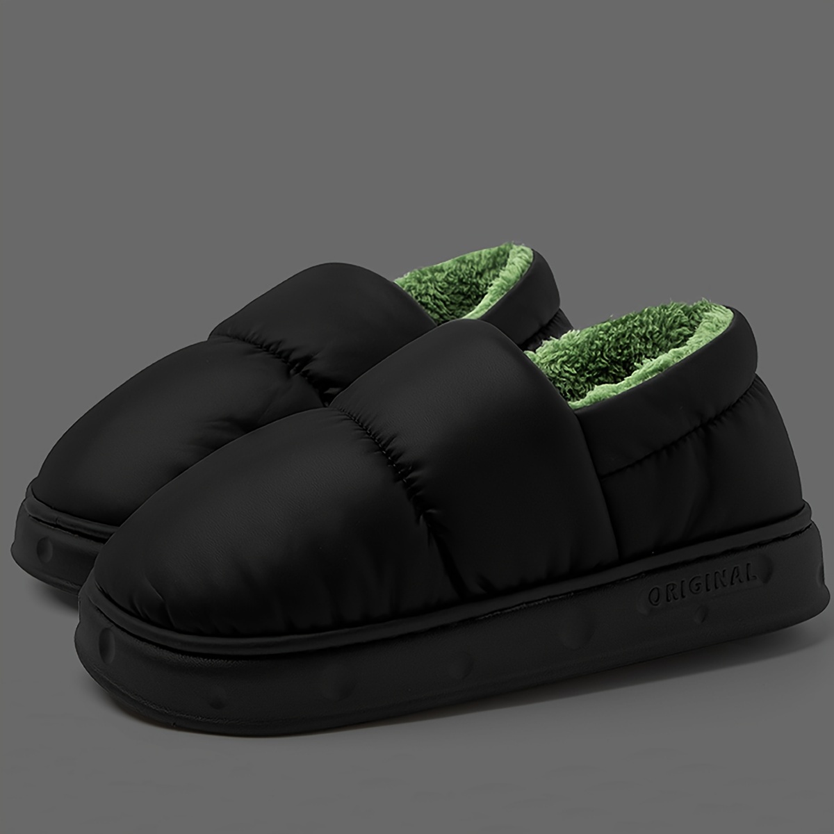Ultra-Soft Mens Fashion Slippers - Lightweight, Breathable, Warm, and Comfortable Slip-On Shoes with Lined Fuzz for Autumn and Winter - Casual, Round-
