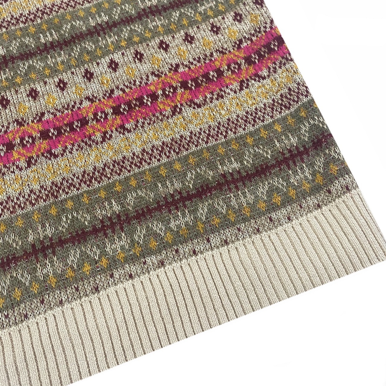 Men's Vests Kapital Vintage Non Hirata Hiroshi Japan Bone Skeleton Printed Ethnic Flower Stripe Knitted Sweater Vest Loose Wool Blended