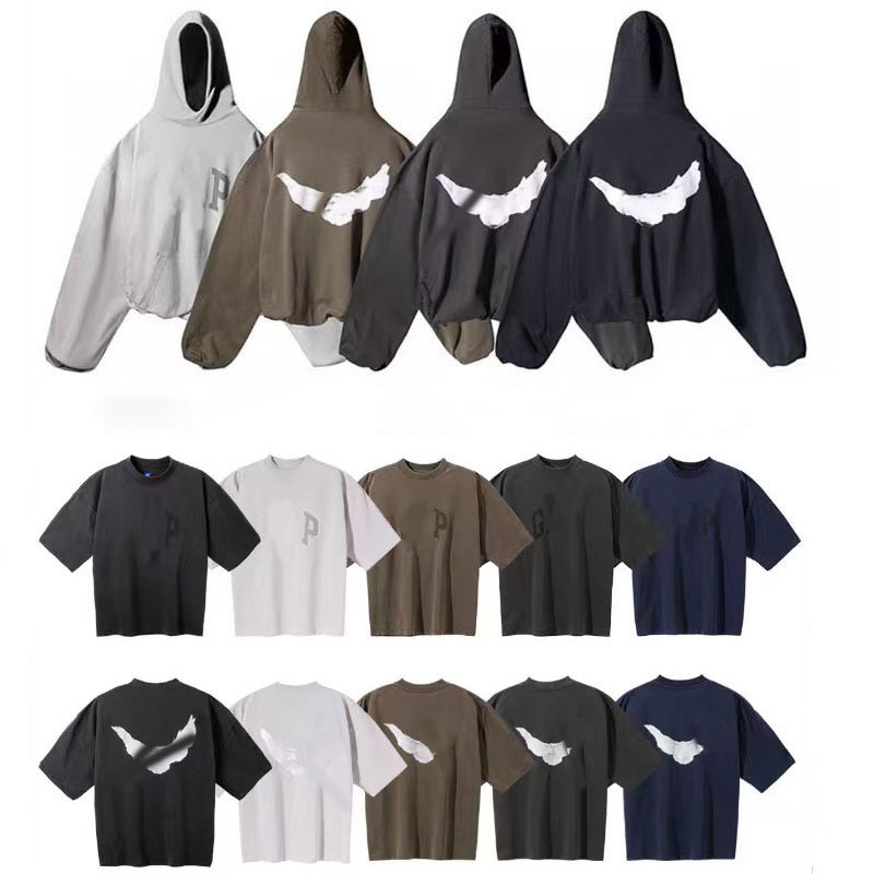 Designer Mens Hoodie Peace Dove Letter Print Cotton Pullover Sweatshirt Vintage Oversized Autumn Winter Womens Short Sleeve T Shirt