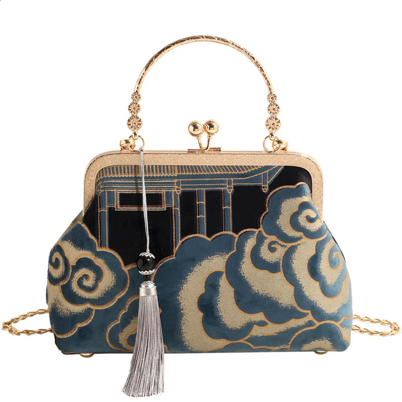 Xiangyun Retro Chinese Style Handbags Womens Special Court Style Shoulder Messenger Bag 240828