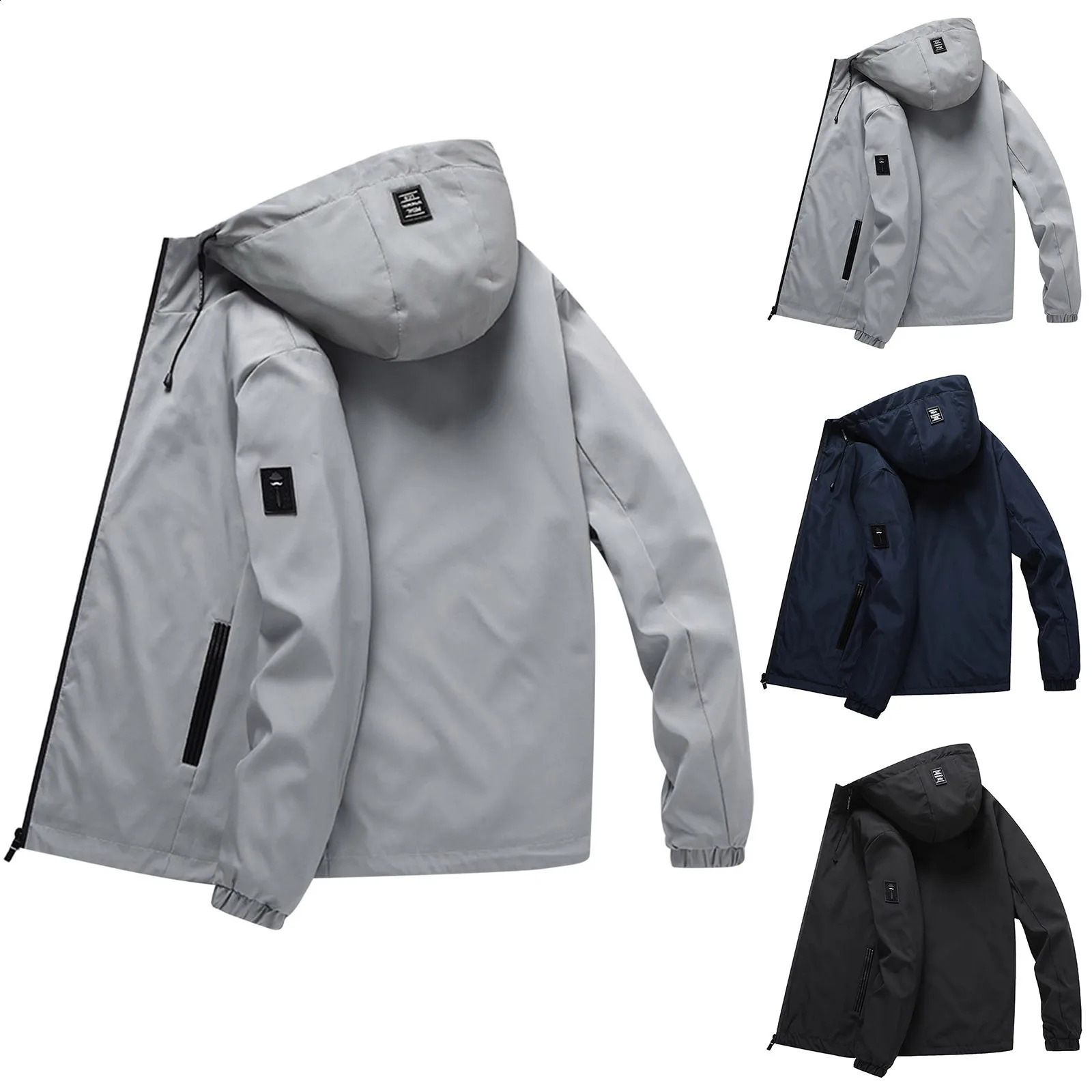 Mens Trench Rain Coats Mens Autumn And Winter Down Jacket Liner Thickened Inside And Outside To Cold Weather Jacket for Men 240828
