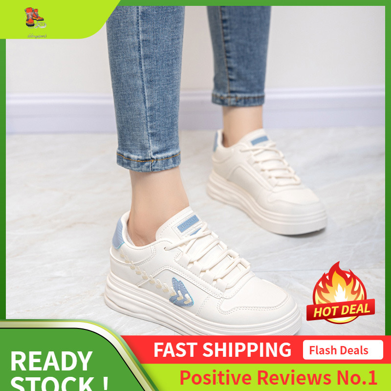 Ddmysports W Little White Autumn Trend New Thick Soled Sports Women S Flat Casual Shoes OUTDOOR