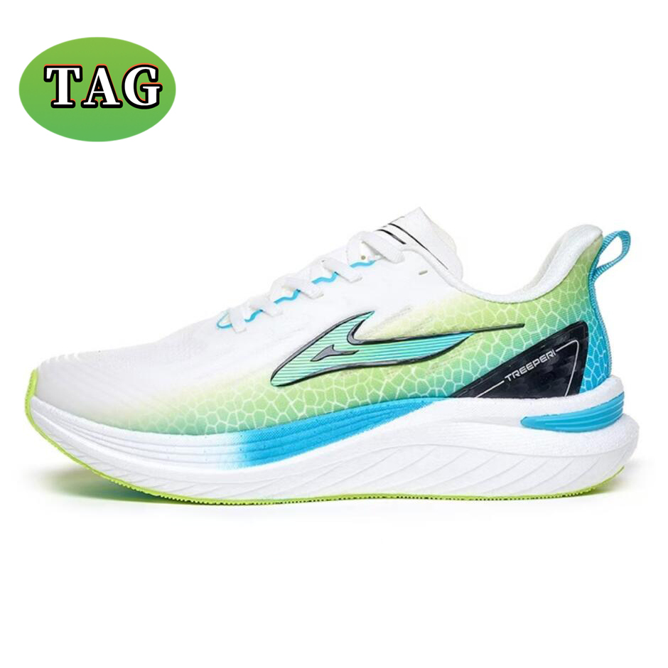 Designer Treeperi Wave Maker Running Shoes for Men Women Carbon fibre Speed white blue peach green womens outdoor sneakers mens athletic trainers size