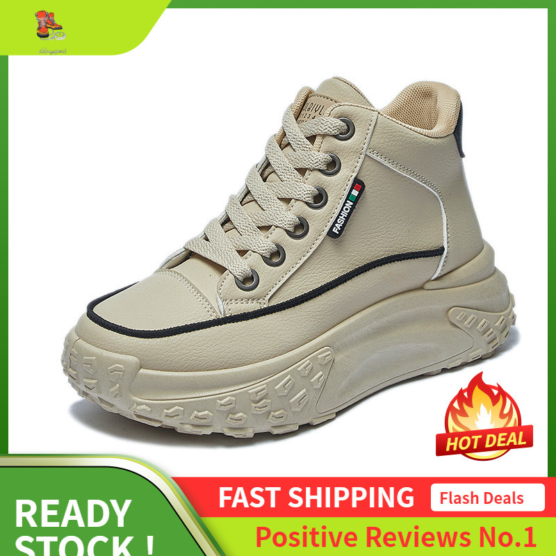 Ddmysports Igh Top For Women In Autumn New S Big Toe Rocking Thick Soled Casual Board Shoes Street Photography Instagram Trend Z OUTDOOR