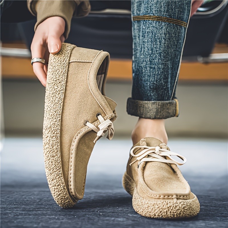 Men's Breathable Retro Slip-On Loafers - Casual Summer Shoes With Soft Sole, Available In Beige, Black, Khaki
