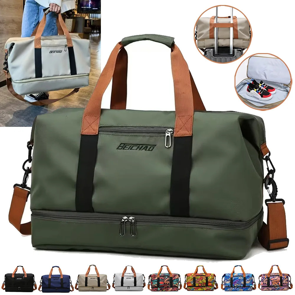 Weekender Bags Travel Duffle Bag for Women Men Gym Fitness Yoga Handbag Luggage Shoulder Crossbody Carry On Short-distance Bags 240829