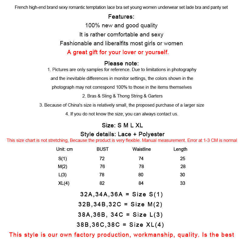 Lace Women gerie 4 Pcs Sg Open Sexy Wiht Garter Panties Push Up Bra Set Erotic Transparent Underwear Net Stockings