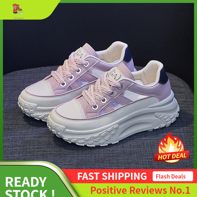 Ddmysports Korean Summer New Dad Women S Instagram Trendy Student Breathable Sports Shoes Thick Sole Elevated Casual Q OUTDOOR