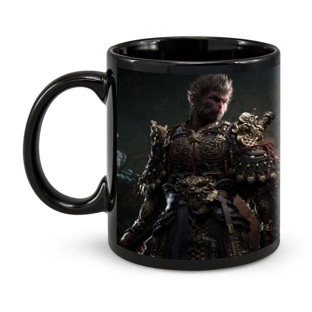 News Free Shipping 2024 New Black Myth Ceramic Coffee Mark Cup Tea Water Cup Wukong Game Player Periphery