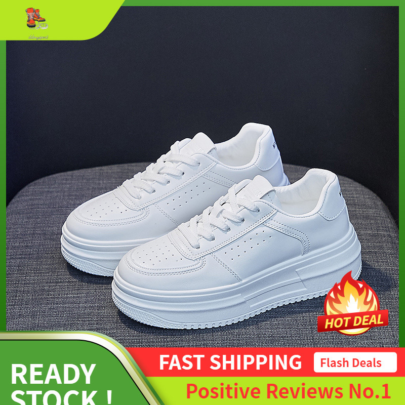 Ddmysports Little White Spring New Versatile Student Board Instagram Korean Thick Sole Casual Shoes Female MX OUTDOOR
