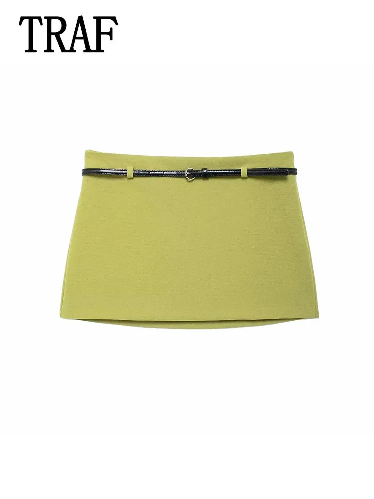 TRAF ultrathin mini womens clothing 2piece fashion top decoration set 240828