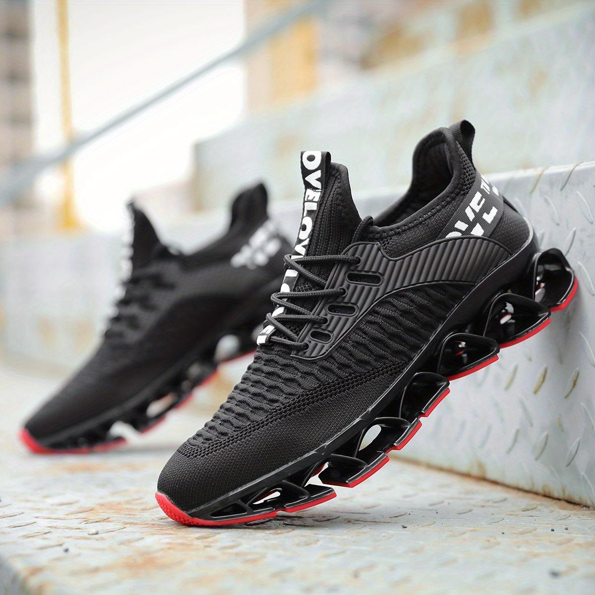 Odor-Resistant Men's Blade Sneakers - Lightweight and Breathable Slip-On Athletic Shoes sports trainers mens tennis shoes