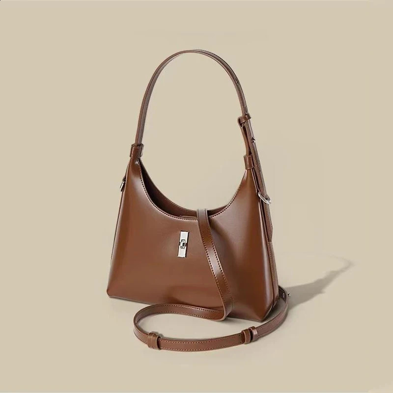 Vintage Leather Bucket hot Shoulder Bag - Large Capacity Handbag for Women