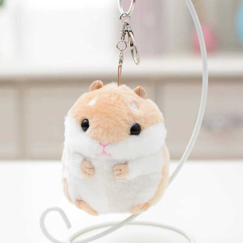 Plush Toys Animal Children toys key chain Stuffed 10cm Hamster pendant KAWaii Dolls Kids Child Christmas Gifts bag Doll For babyXJ24088