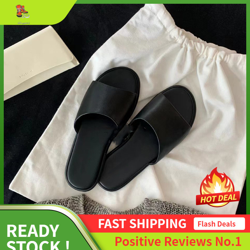 Ddmysports Edition Grape Mom S Minimalist And Comfortable Sheepskin Versatile Black Flat Row Style One Word Slippers For Women OUTDOOR