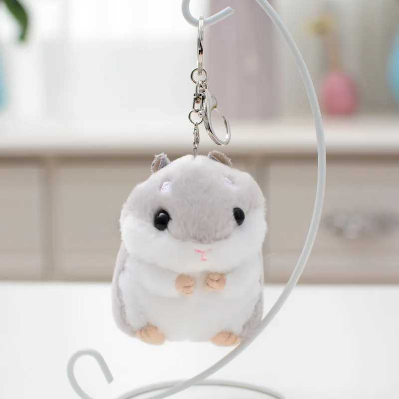 Plush Toys Animal Children toys key chain Stuffed 10cm Hamster pendant KAWaii Dolls Kids Child Christmas Gifts bag Doll For babyXJ24088