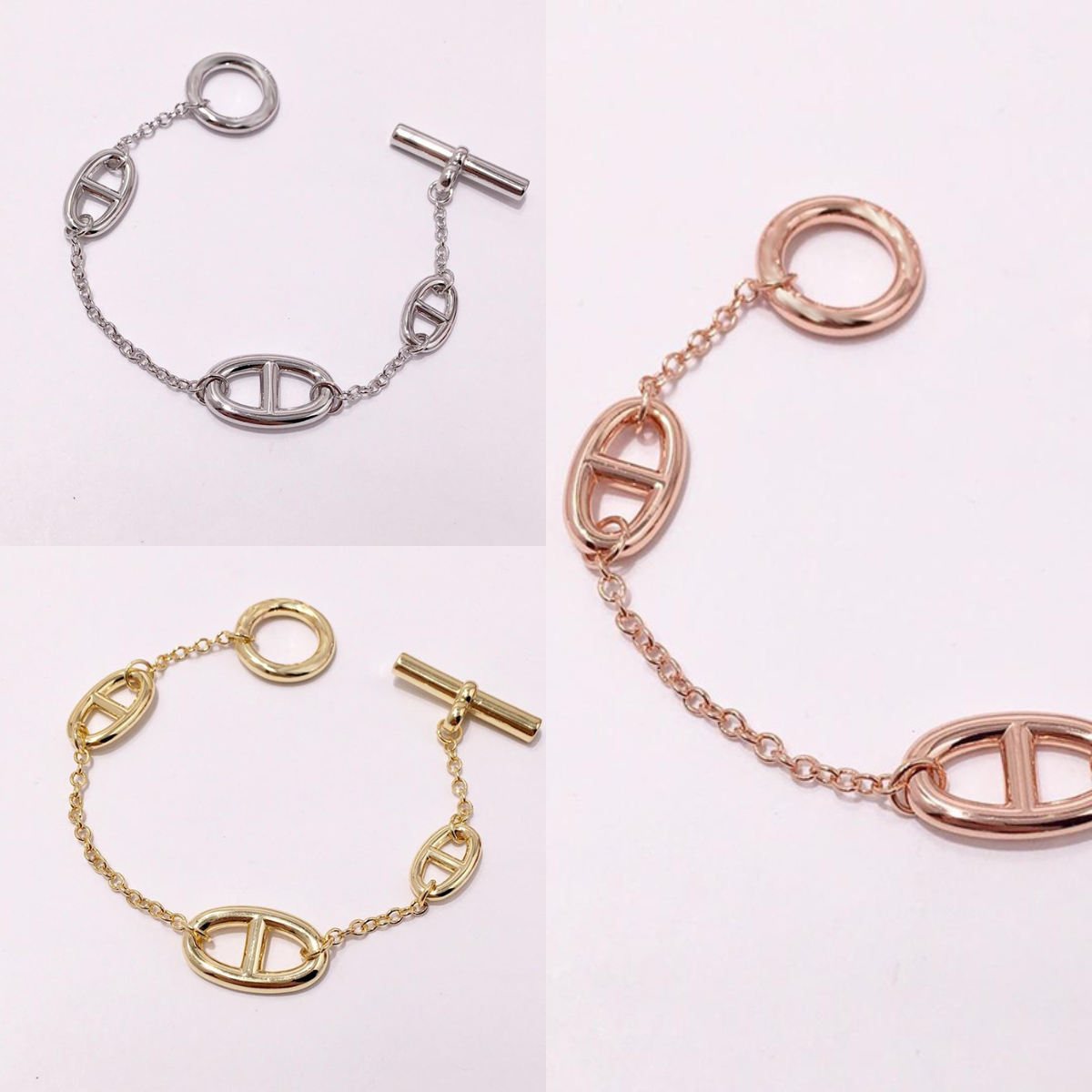 OT buckle bracelet designer silver bracelet designer jewelry charm bracelet jewlery designer for women mens punk fashion bracelet