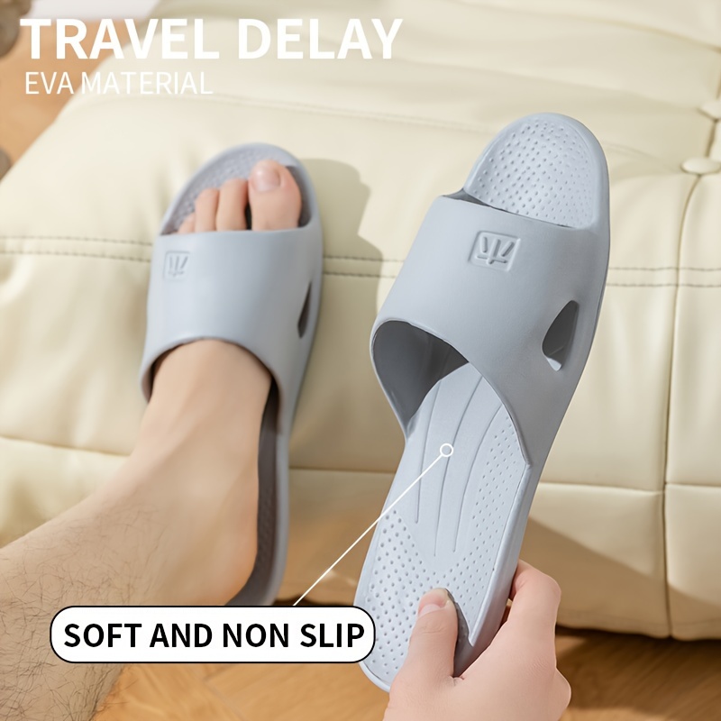 EVA Summer Slippers For Home Use, Travel, Couples, Lightweight Flooring, Non Slip Bathroom, Hotel Sandals, Men's And Women's Slippers