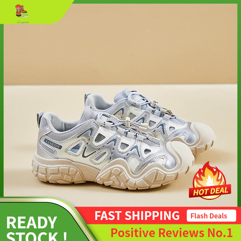 Ddmysports Ins Korean Version New Dad Shoes For Women Summer Student Running Sports Leisure Hollow Breathable Street Shot LD OUTDOOR