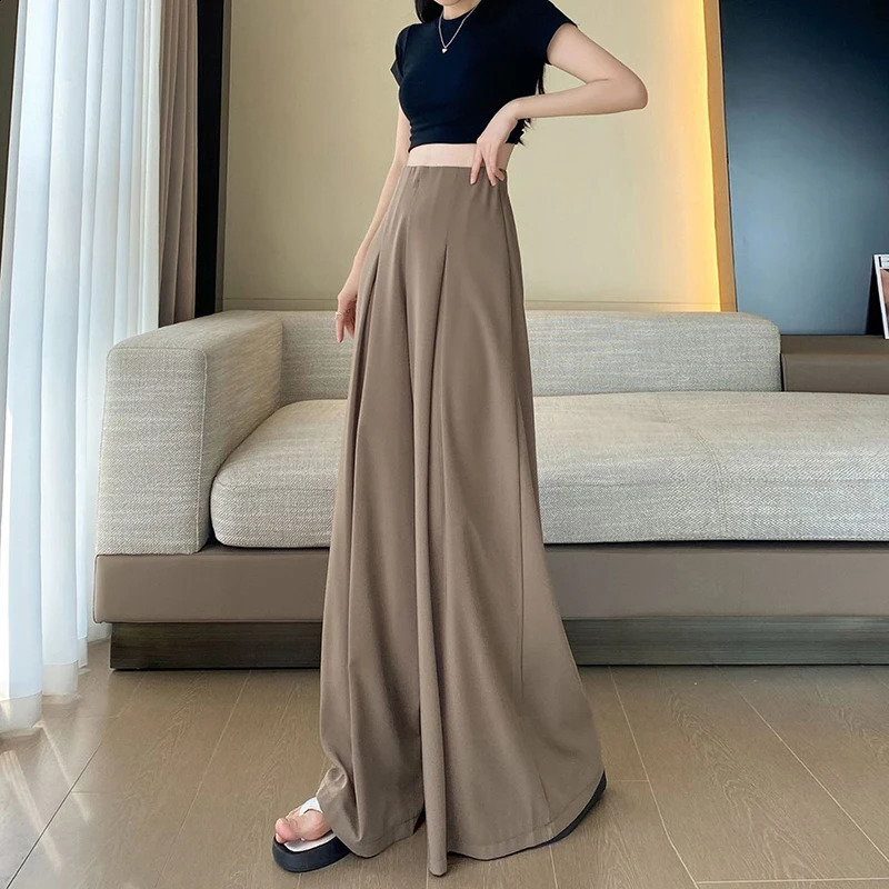 Gidyq High Waist Womens Sports Pants Korean Full Match Street Clothing Loose Wide Leg Y2K Summer Casual Straight 240827