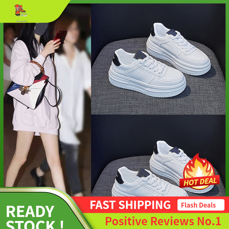 Ddmysports Little White Spring New Versatile Student Board Instagram Korean Thick Sole Casual Shoes Female MX OUTDOOR
