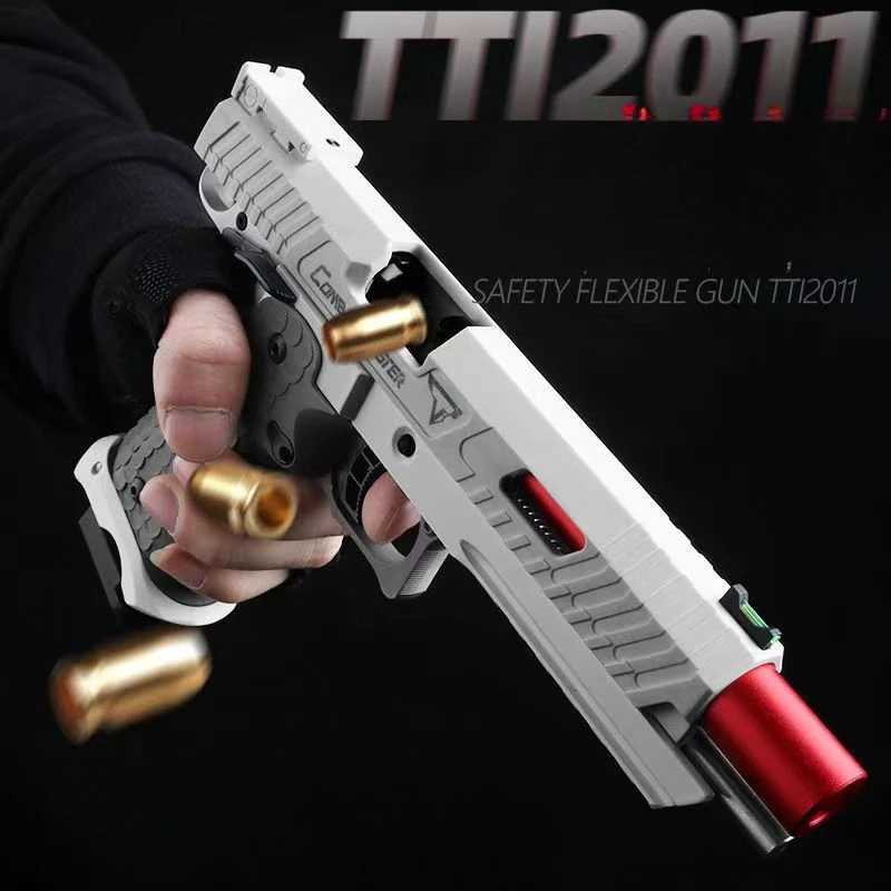 Automatic Desert Eagle TTI2011 USP Pistol Continuous Shooting Shell Spray Air Hanging Revolver Outdoor Shooting Toy Gun W240829