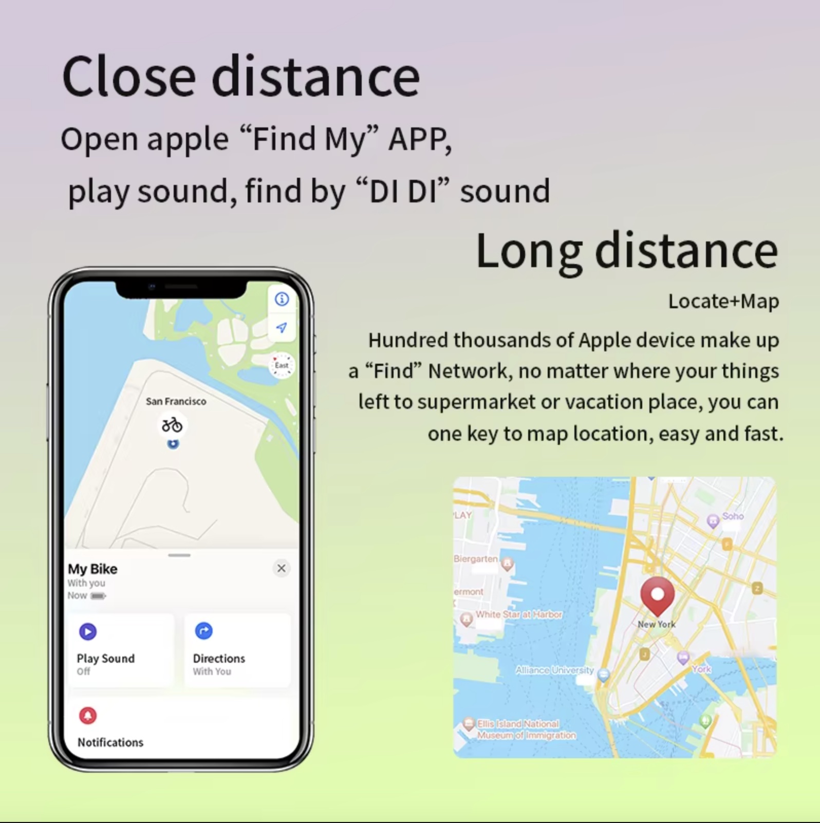 Free shipping Find My APP Apple AirTag,Long battery life and waterproof Compatible Bluetooth Mini GPS For Child Pet Car keys wallets and luggage anti-