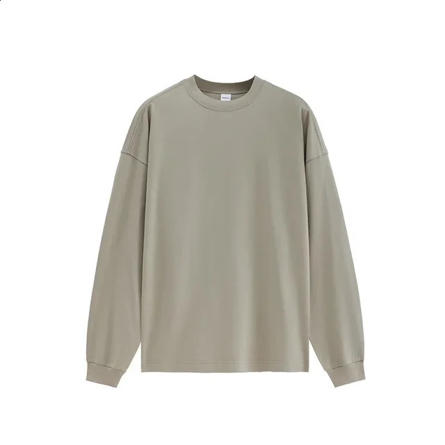 Abs Basic Style Mint Sun Protection Mens Long Sleeve Tshirt SpringSummer Solid Color 5in1 Technical Fabric 240829