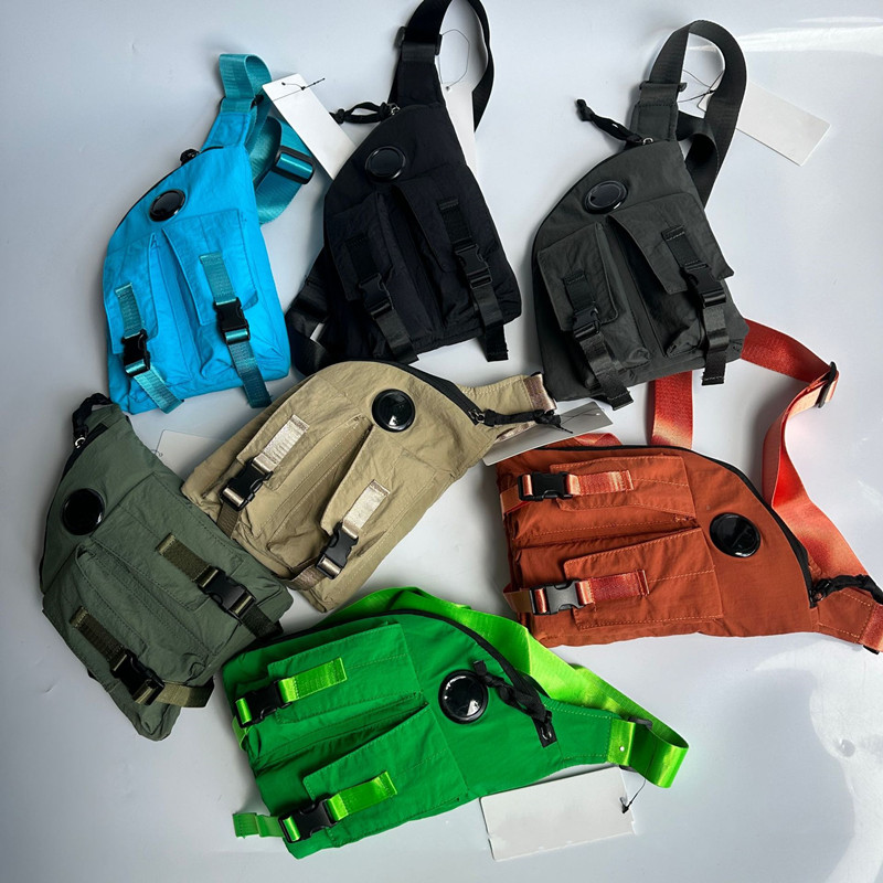 7 Colors Men CP Single Shoulder Crossbody Small Bag Cell Phone Bag Single Lens Outdoor Sports Chest Packs