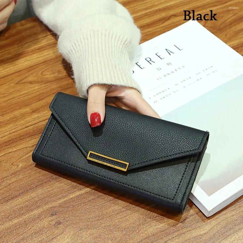 Wallet PU Leather For Women - Hot Long Hasp Clutch With Phone Pocket, Money Bag Purse - Pocket,